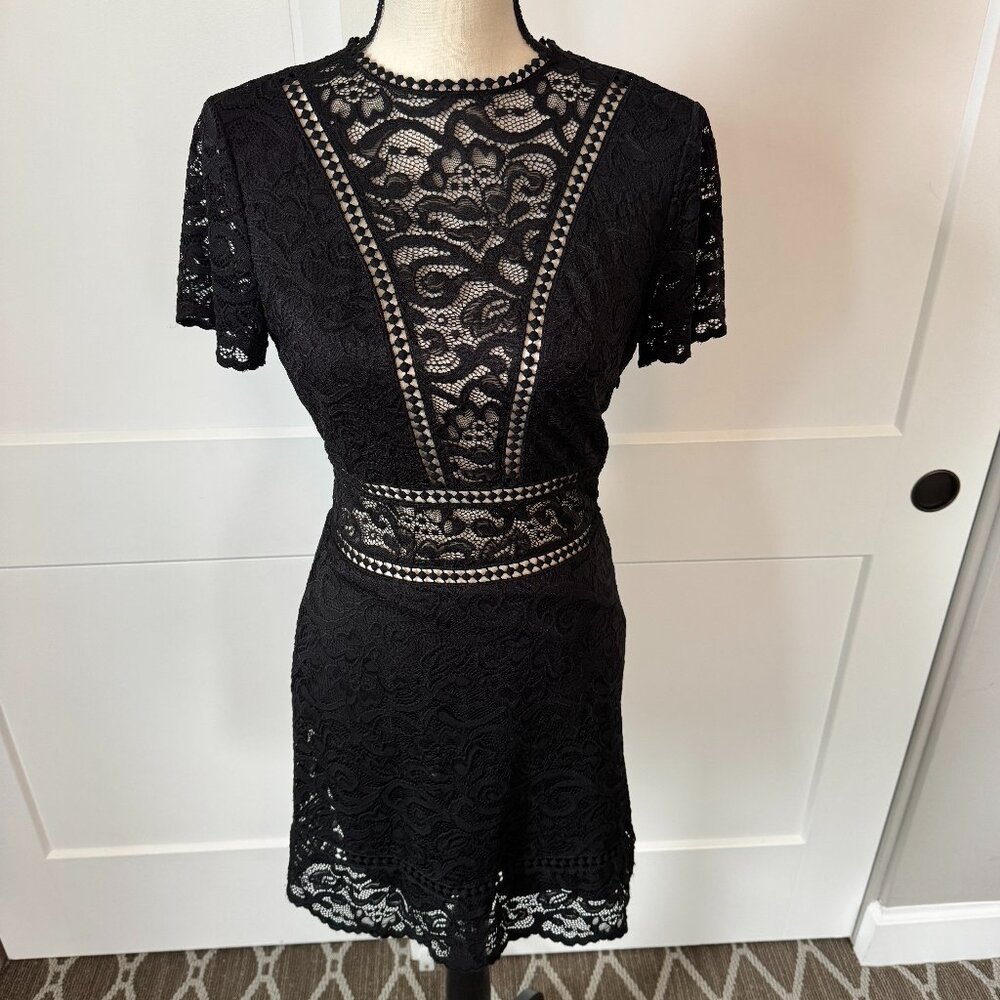 Tart Black Lace Mini Dress Size XS EUC